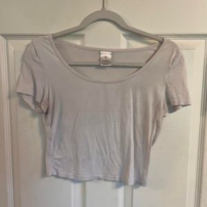 White Cropped T-Shirt